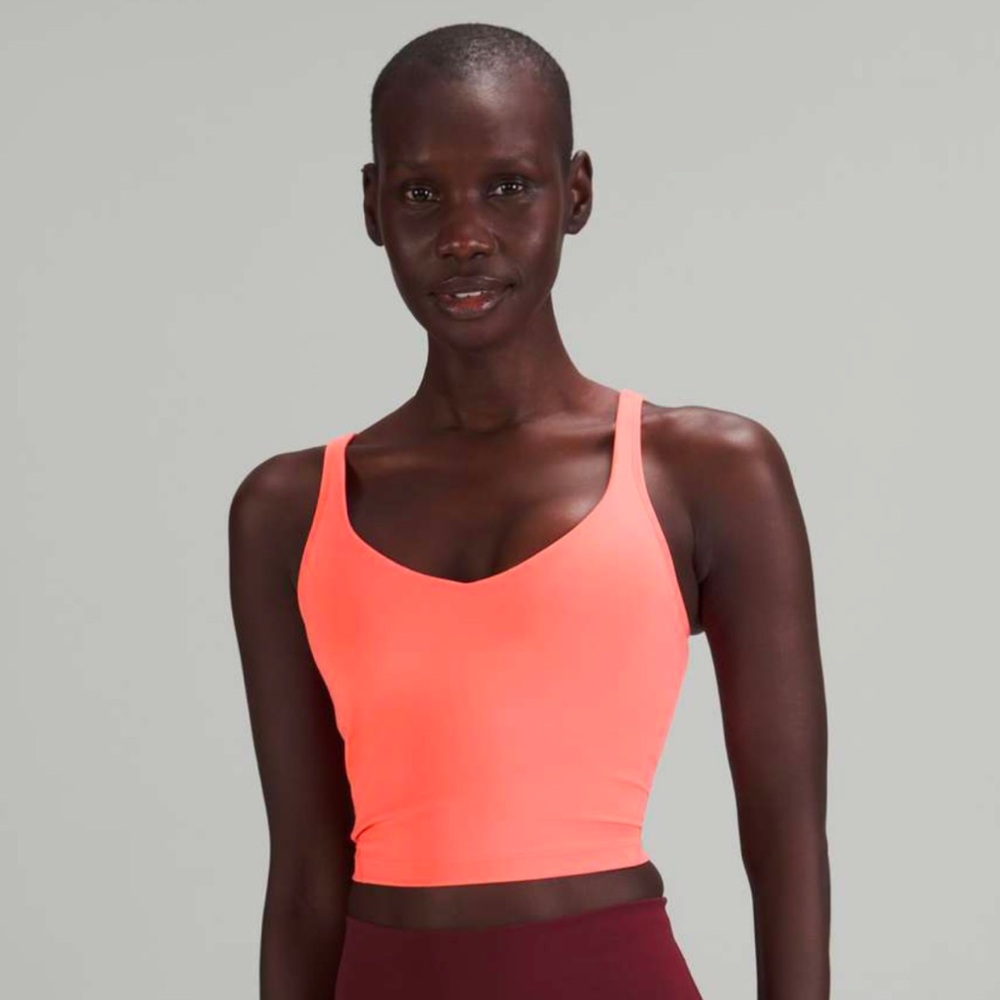 Lululemon raspberry cream align tank size 10